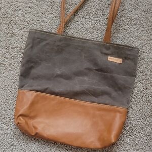 Two-Tone Tote Bag With Leather Btly BetterLife Bags